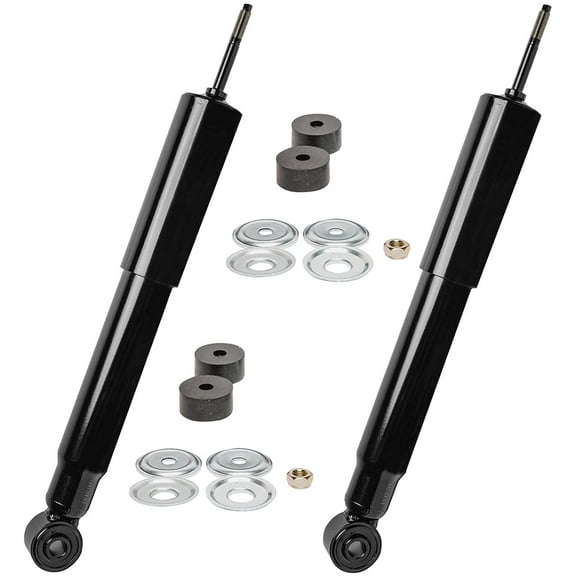 Detroit Axle - 2 Front Shock Absorbers for Chevy GMC Avalanche Suburban Silverado Sierra 2500 3500 HD Front Replacement Shocks Pair Set