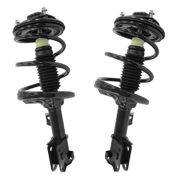 Detroit Axle - 2 Front Struts with Coil Spring for 2006-2012 Mitsubishi Eclipse, 2007 2008 2009 2010 2011 Quick Complete Struts Replacement Suspension Quick Install Ready Struts Shocks Assembly