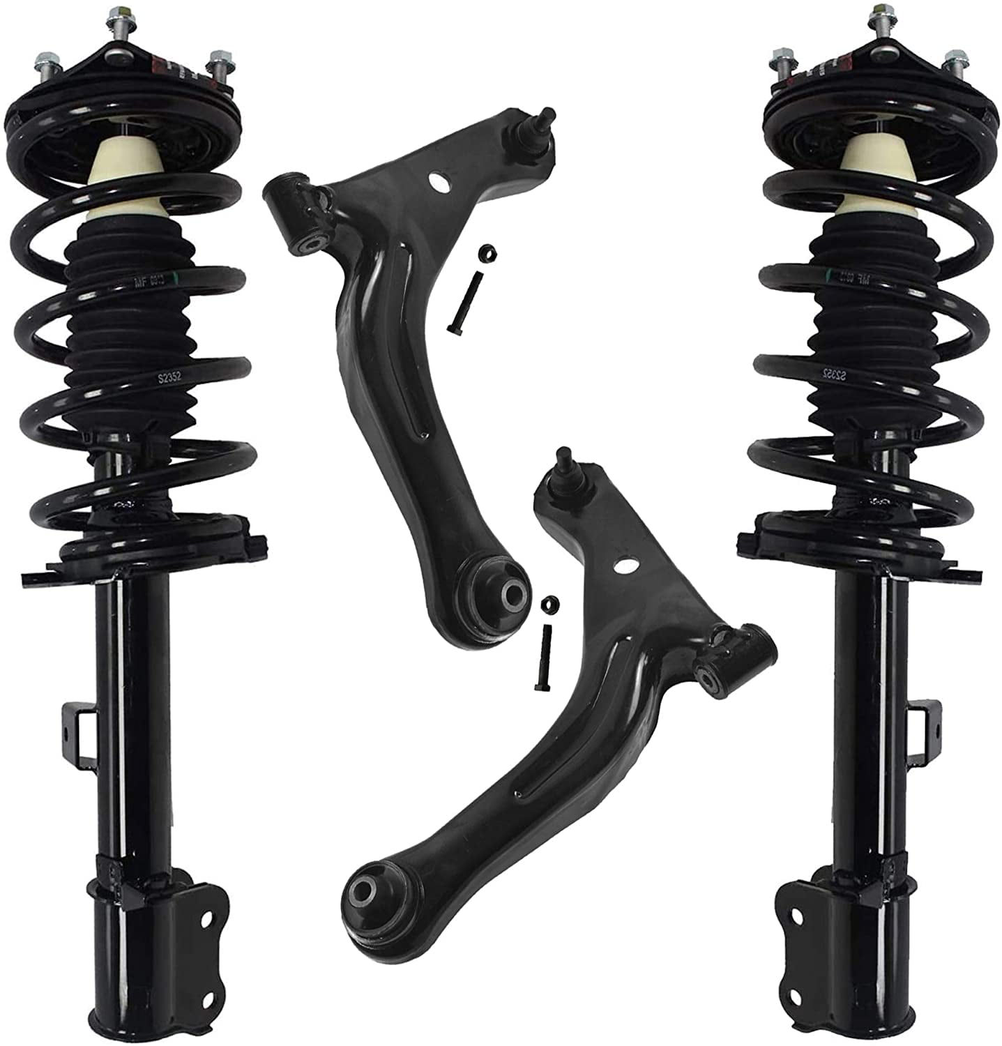 Detroit Axle 2 Front Struts 2 Lower Control Arms for 20052012 Ford