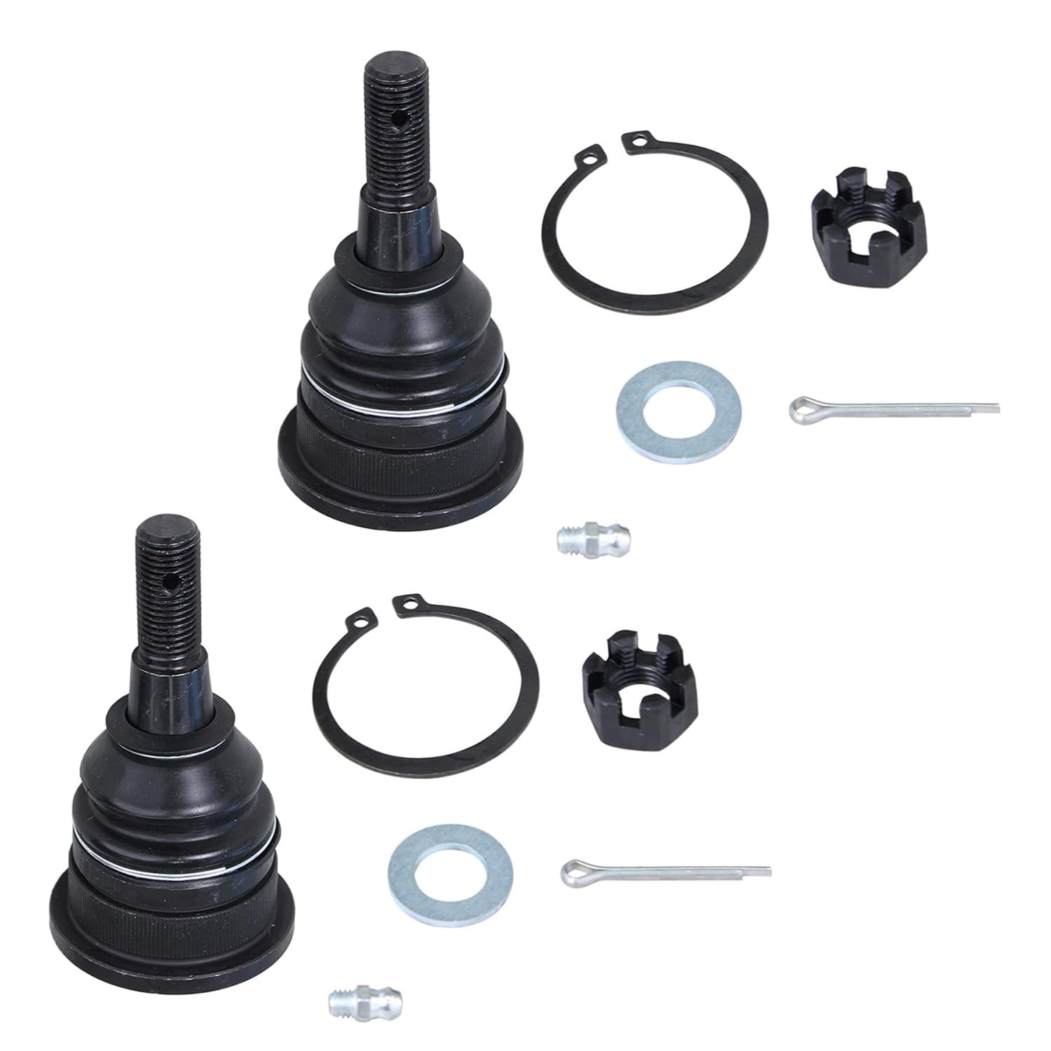 Detroit Axle - 2 Front Upper Ball Joints for 2006-2018 Dodge Ram 1500, 2006-2013 Ram 2500, 2006-2012 Ram 3500, Driver & Passenger Side Front Upper Ball Joints Replacement