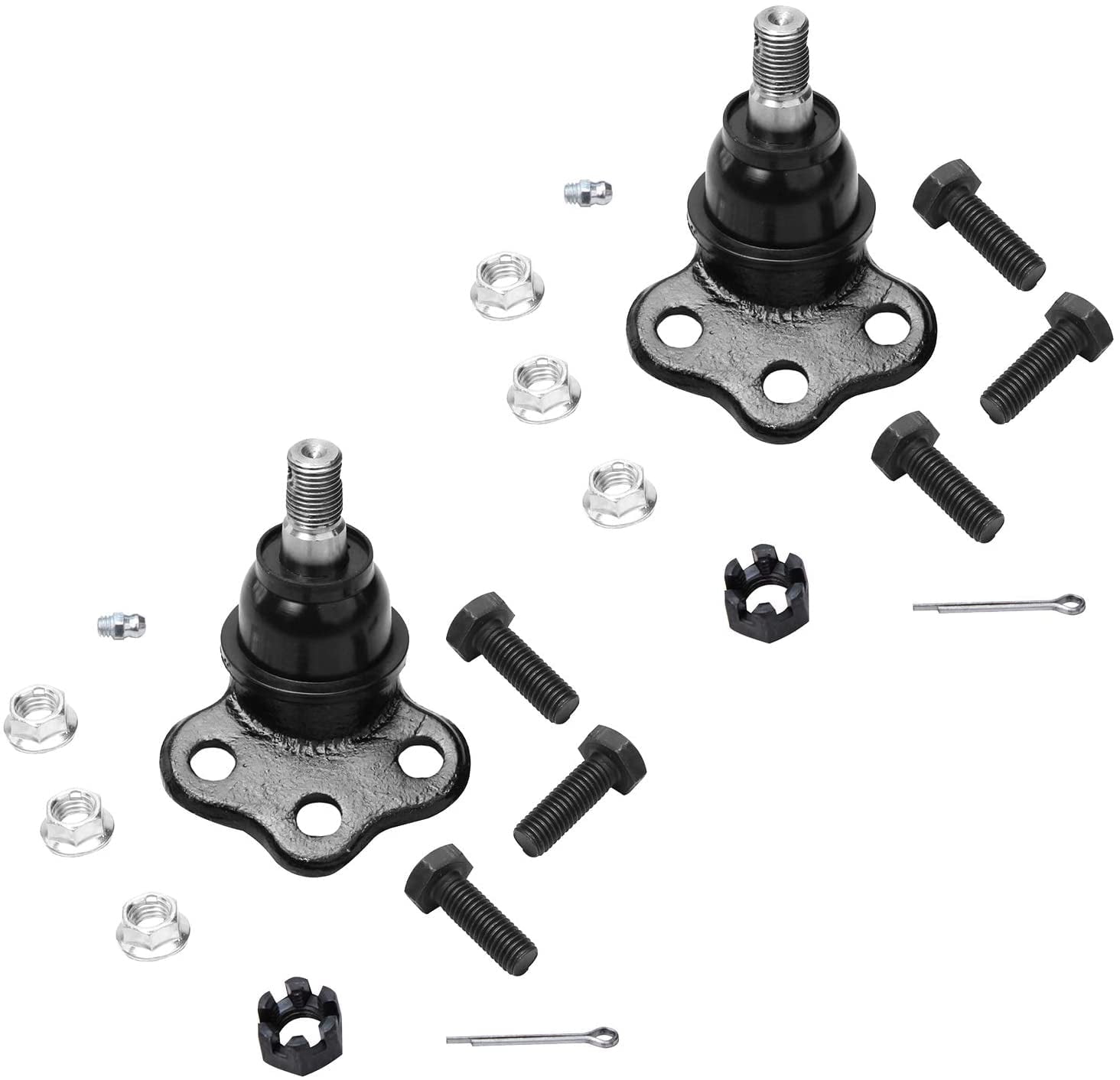 Detroit Axle - 2 Front Upper Ball Joints for 2000-2004 Dodge Dakota, 2000-2003 Durango, Suspension Upper Ball Joints Pair 2001 2002 Replacement