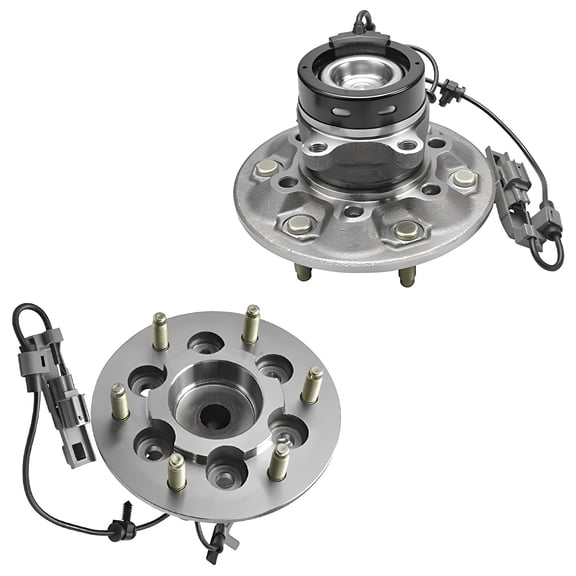Detroit Axle - 2 Front Wheel Bearing Hub for 2WD 2004-2008 Chevy Colorado GMC Canyon 2005 2006 2007, Wheel Hub Bearings Assembly Replacement, Pair Hubs