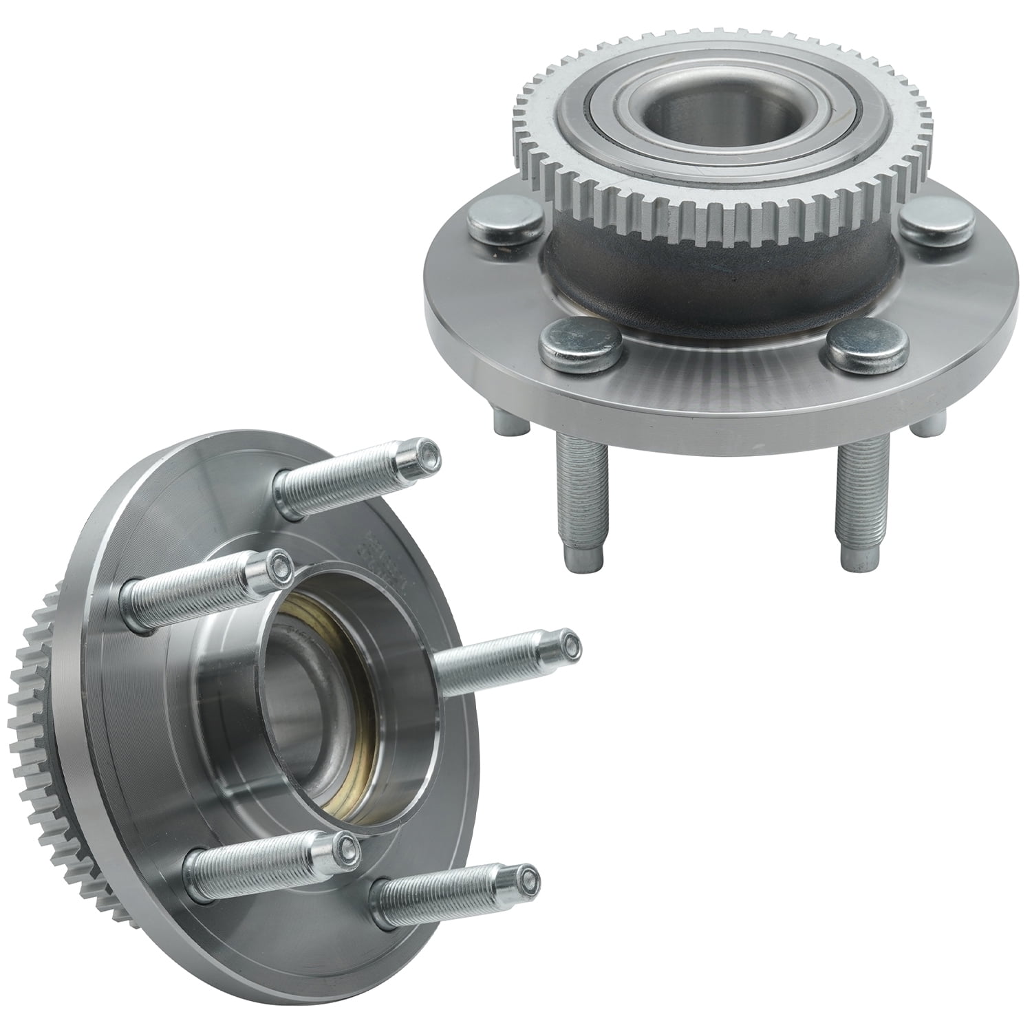 Detroit Axle - 2 Front Wheel Bearing Hubs for 2005-2014 Ford Mustang, Replacement 2006 2007 2008 2009 2010 2011 2012 2013 Mustang Wheel Bearing & Hubs Assembly 5 Lugs w/ABS