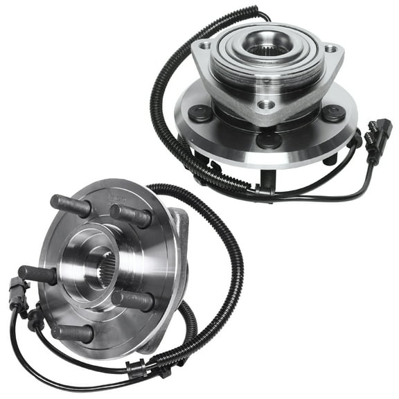 Detroit Axle - 2 Front Wheel Bearing Hubs for 2008-2012 Jeep Liberty 07-11 Dodge Nitro, Bearing Hubs 2008 2009 2010 2011 Replacement Wheel Bearing and Hubs Assembly Set