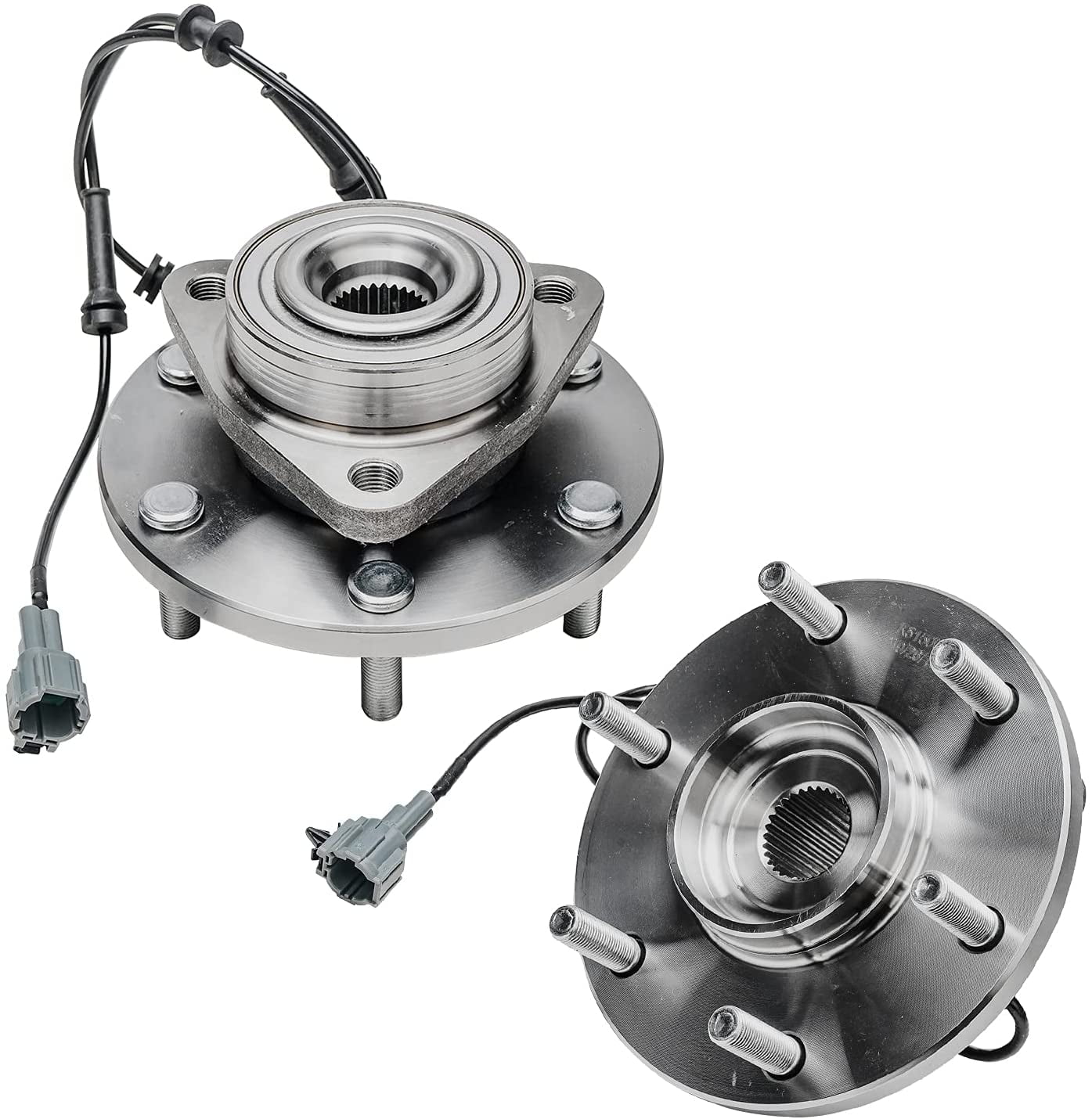 Detroit Axle - 2 Front Wheel Bearing Hubs for Nissan Titan Pathfinder Armada Infiniti QX56, Bearing Hub Replacement Wheel Bearing and Hubs Assembly, Pair Hubs