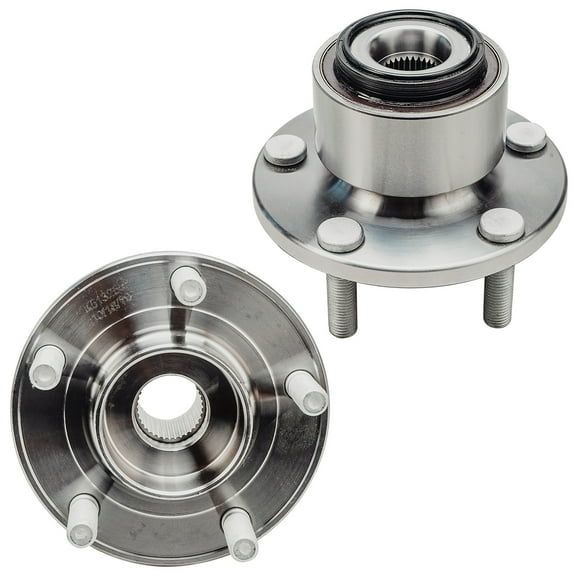 Detroit Axle - 2 Front Wheel Bearing Hubs for Volvo C30 C70 S40 V50 Wheel Hub Bearings Assembly Set 513255 Replacement