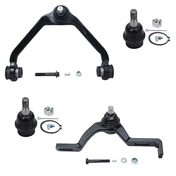 Detroit Axle - 2 Piece Design Front Upper Control Arm & Ball Joint Kit Replacement for 2001 2002 2003 2004 2005 Ford Explorer Sport Trac