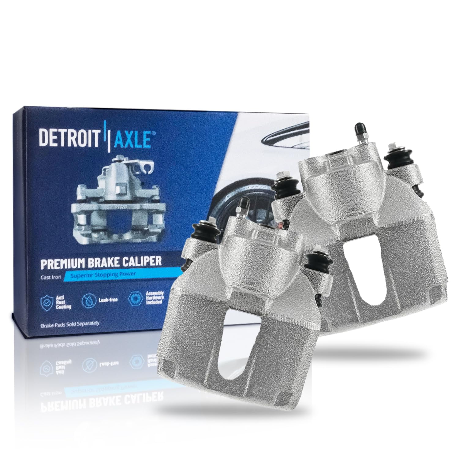 Detroit Axle - 2 Rear Brake Calipers for Ford Expedition F-150 F-250 Lincoln Town Car Blackwood Navigator, Disc Brake Calipers Replacement