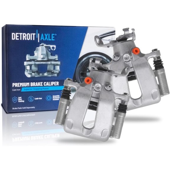 Detroit Axle - 2 Rear Brake Calipers for 2014-2015 Chevrolet Malibu 2016 Malibu Limited, Brake Calipers with Bracket Replacement