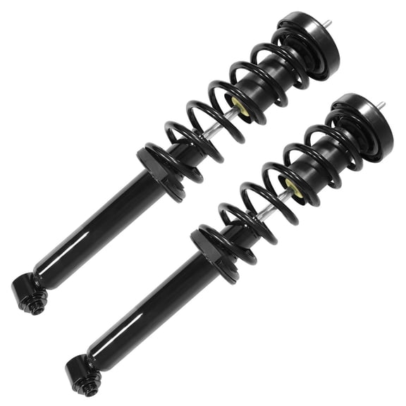 Detroit Axle - 2 Rear Struts for 1998-2003 BMW 528i 525i 530i 540i [E39 Chassis; Excludes Sport Suspension], 1999 2000 2001 2002 Quick Struts with Coil Spring Assembly Replacement Suspension