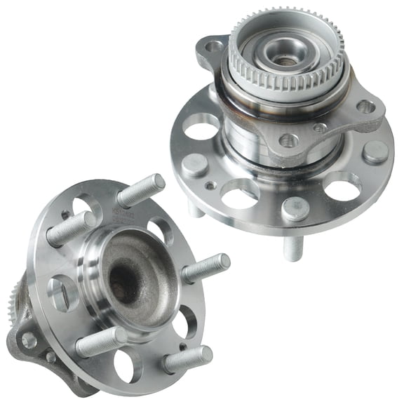 Detroit Axle - 2 Rear Wheel Bearing Hub for 2011-2016 Hyundai Elantra, 2012-2017 Veloster, 2014-2018 Kia Forte, Wheel Hub and Bearings Assembly Set Replacement, Pair Hubs