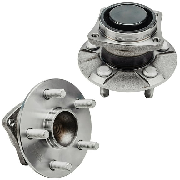Detroit Axle - 2 Rear Wheel Bearing Hubs for 2003-2008 Toyota Corolla Matrix Pontiac Vibe, 2000-2005 Toyota Celica, Wheel Hub and Bearings Assembly Set Replacement, Pair Hubs