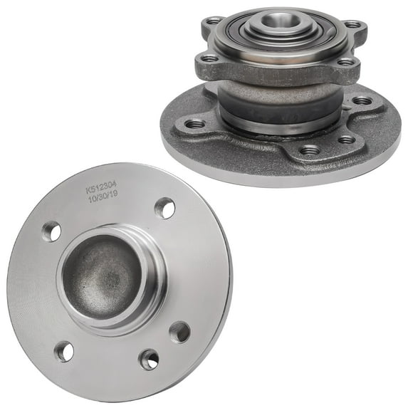 Detroit Axle - 2 Rear Wheel Bearing Hubs for 2002-2006 Cooper, 2003 2004 2005 Wheel Hub Bearings Assembly 512304 Replacement, Pair Hubs