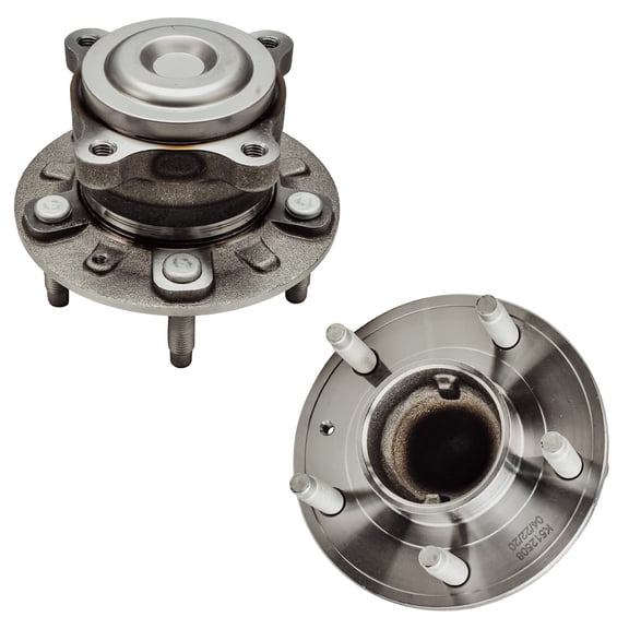Detroit Axle - Pair Rear Wheel Bearing Hubs Assembly for Chevrolet Cruze 2014-2015, Buick Verano 2013-2017, Volt 2013-2015, 5 Lugs w/ABS, Wheel Bearing & Hubs