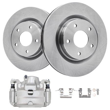 Detroit Axle - 292mm Front Disc Rotors Right Brake Caliper Replacement for 2007-2010 Nissan Altima