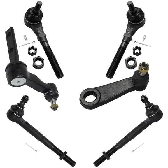Detroit Axle - 2WD 6pc Front Tie Rods Idler Pitman Arm Replacement for Ford F-150 Lincoln Navigator