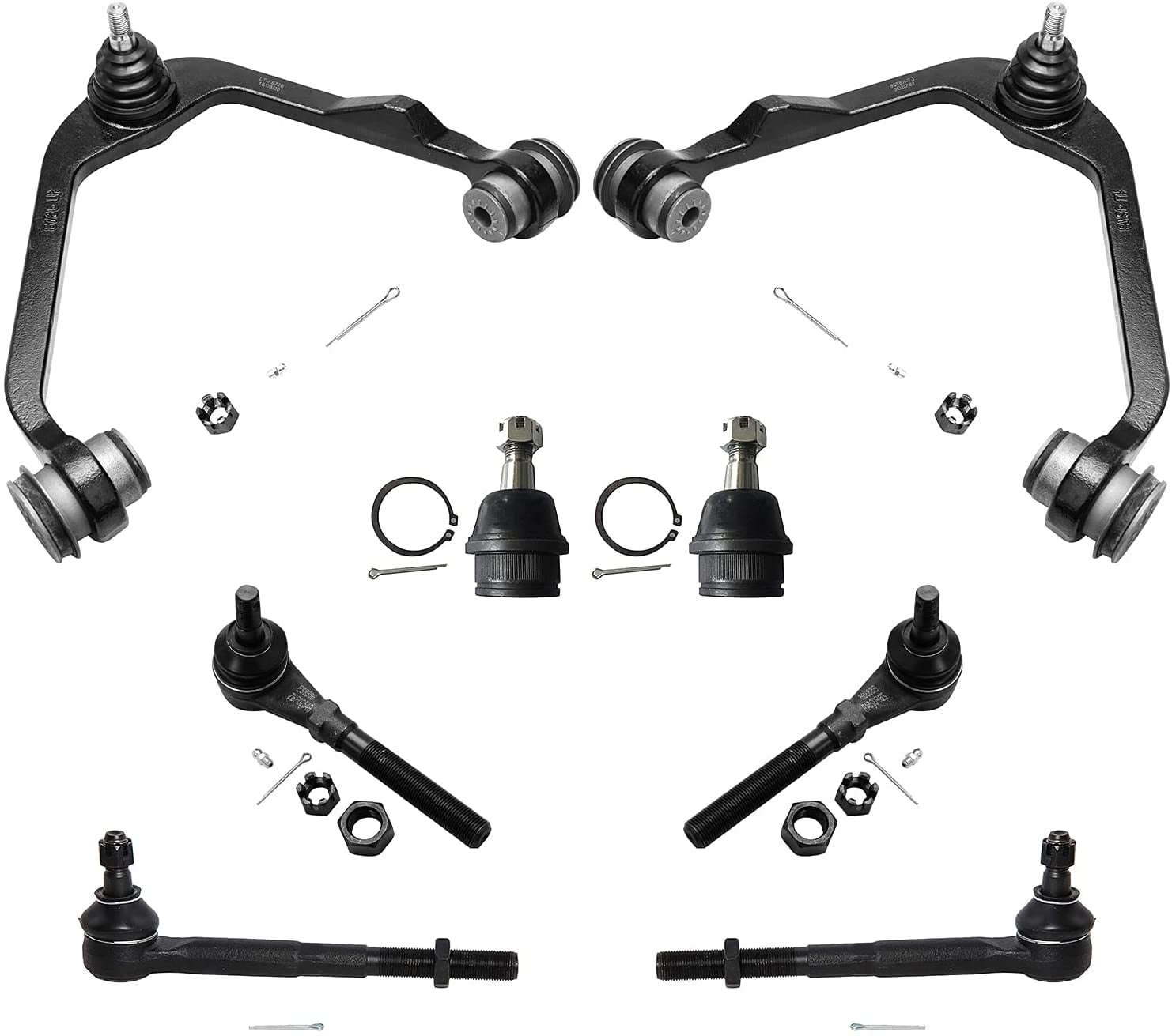 Detroit Axle - Front Lower Control Arms w/ Ball Joints + Inner Tie