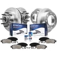 thumbnail image 1 of Detroit Axle - Brake Kit for RWD 1999-2002 Ford F-250 F-350 Super Duty 00-02 Excursion Disc Brake Rotors Ceramic Brakes Pads 2000 2001 2002 Front & Rear Replacement, 1 of 9