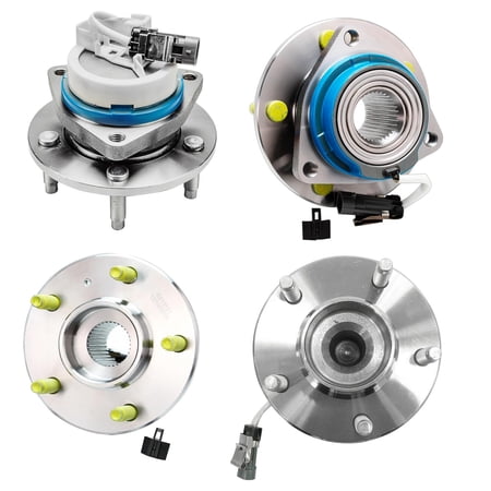 Detroit Axle - 2WD Front and Rear Wheel Bearing Hubs for 2002-2007 Buick Rendezvous [4-Wheel ABS] Replacement 2003 2004 2005 2006 Front Rear Wheel Bearing and Hubs Assembly