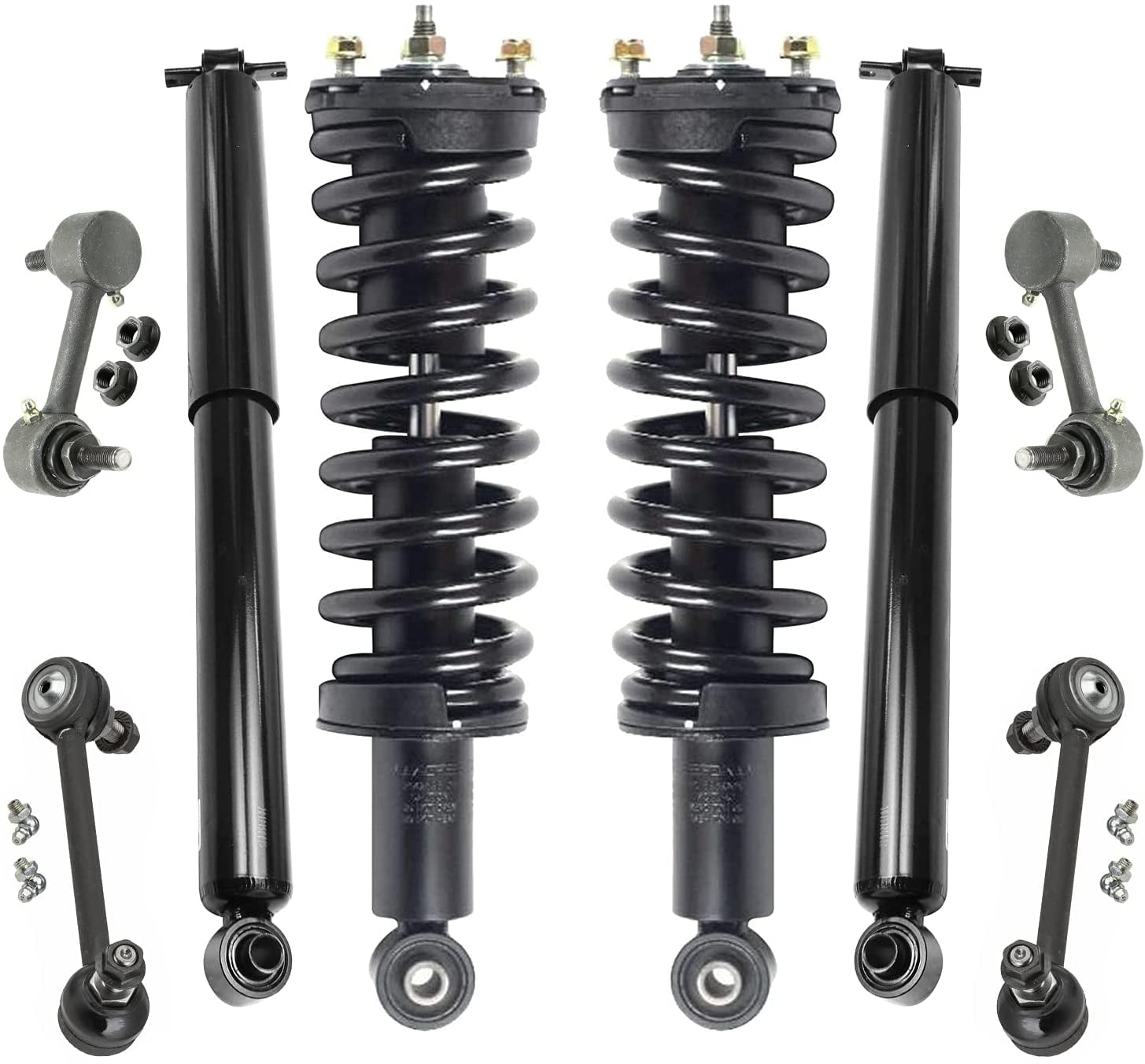 Detroit Axle 2WD Front Struts Rear Shocks Sway Bars Replacement for