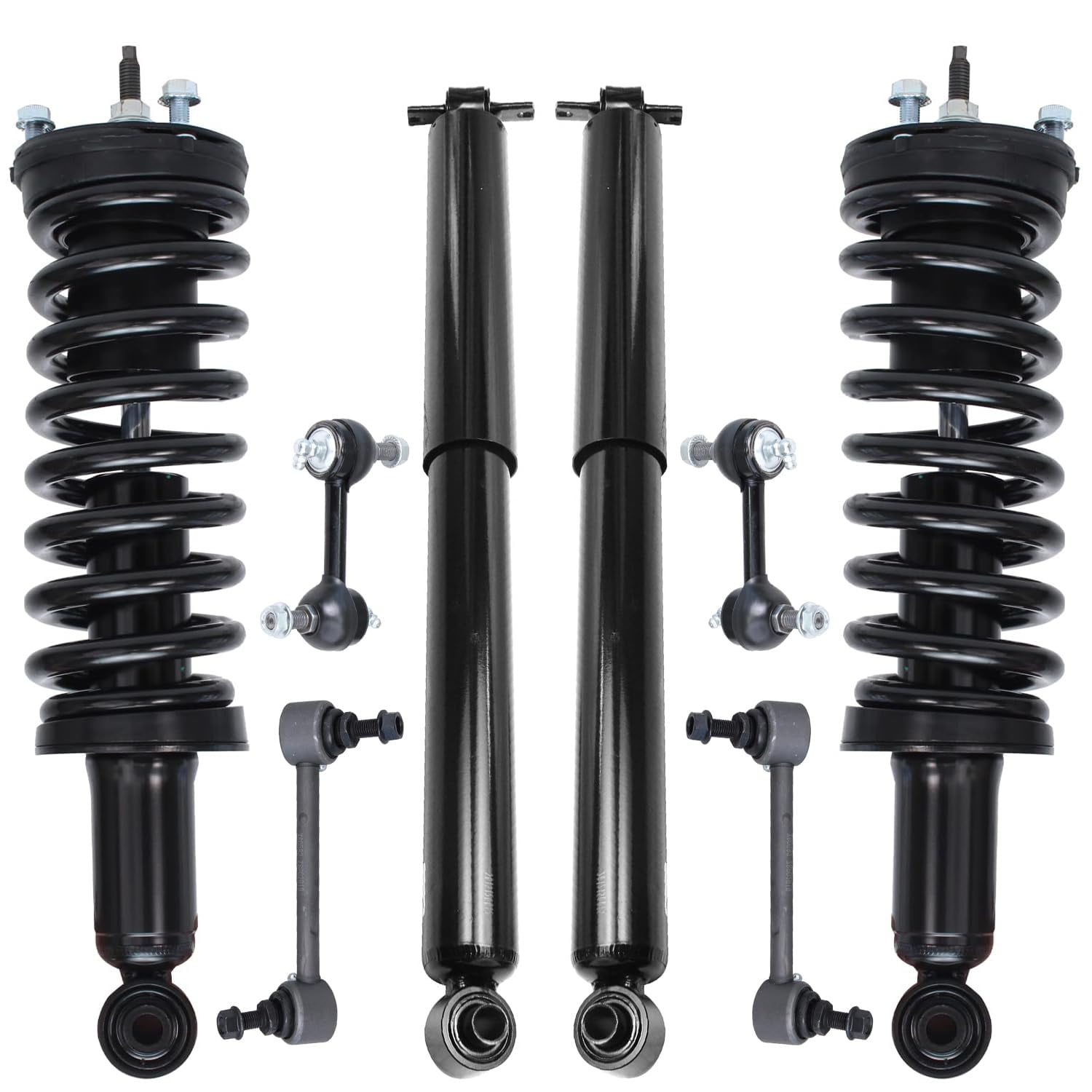Detroit Axle - 2WD Front Struts Rear Shocks Sway Bars Replacement for ...