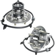 Detroit Axle - 2WD Front Wheel Bearing Hubs for 2004-2008 Chevy Colorado GMC Canyon Isuzu i-280 i-290 i-370, Replacement 2004 2005 2006 2007 2008 Wheel Bearing and Hubs Assembly Set