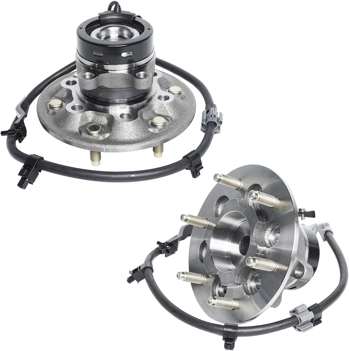 Detroit Axle - 2WD Front Wheel Bearing Hubs for 2004-2008 Chevy Colorado GMC Canyon Isuzu i-280 i-290 i-370, Replacement 2004 2005 2006 2007 2008 Wheel Bearing and Hubs Assembly Set