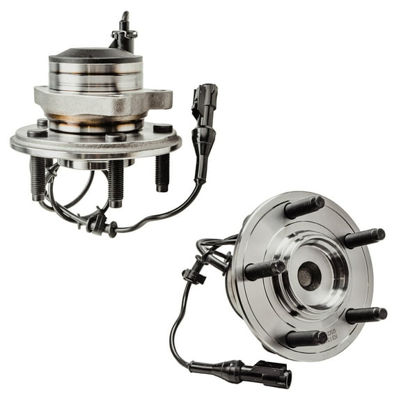 Detroit Axle - 2WD Front Wheel Hub & Bearings Replacement for Jaguar XF S-Type XJ8 XJR
