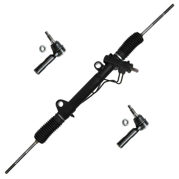 Detroit Axle - 2WD Only Detroit Axle Complete Power Steering Rack & Pinion Assembly w/Outer Tie Rods for 2000 2001 2002 2003 Dodge Durango Dakota 2WD RWD