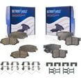thumbnail image 1 of Detroit Axle - 2pc Brake Pads for 2002-2004 Honda CR-V, 03-11 Element, 2 Front & Rear Ceramic Brake Pads w/Hardware 2002 2003 2004 2005 2006 2007 2008 2009 2010 2011 Replacement, 1 of 7