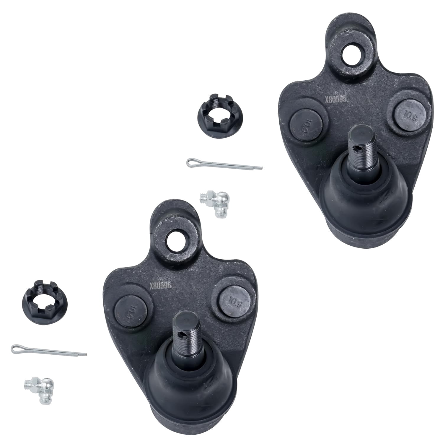 Detroit Axle - 2pc Front Ball Joints for Toyota Corolla Matrix Scion tC Pontiac Vibe, 2 Lower Ball Joints Replacement