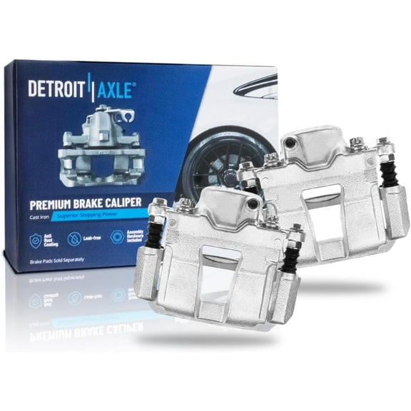 Detroit Axle - 2pc Front Brake Calipers for 2012-2015 Hyundai Sonata 2011-2016 Kia Optima Disc Brake Calipers with Brackets 2013 2014 Replacement Brake Calipers Assembly