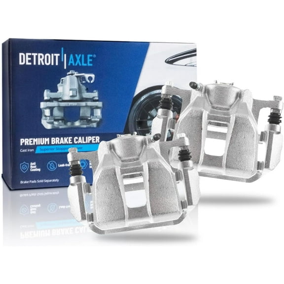 Detroit Axle - 2pc Front Brake Calipers for 2013-2022 Honda Accord 2016-2022 HR-V Disc Brake Calipers w/Brackets 2014 2015 2017 2018 2019 2020 2021 Replacement Assembly
