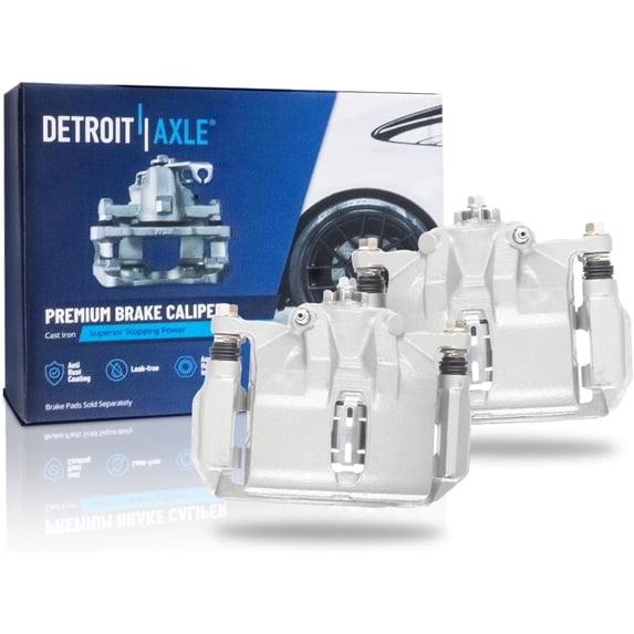 Detroit Axle - 2pc Front Brake Calipers for 98-02 Honda Accord, 91-95 Legend, 96-98 RL TL, 1998 1999 2000 2001 2002 Disc Brake Calipers with Bracket Assembly Replacement