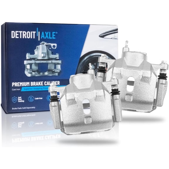 Detroit Axle - 2pc Front Brake Calipers for 2000-2005 Toyota MR2 Spyder Disc Brake Calipers w/Brackets 2001 2002 2003 2004 Replacement Assembly