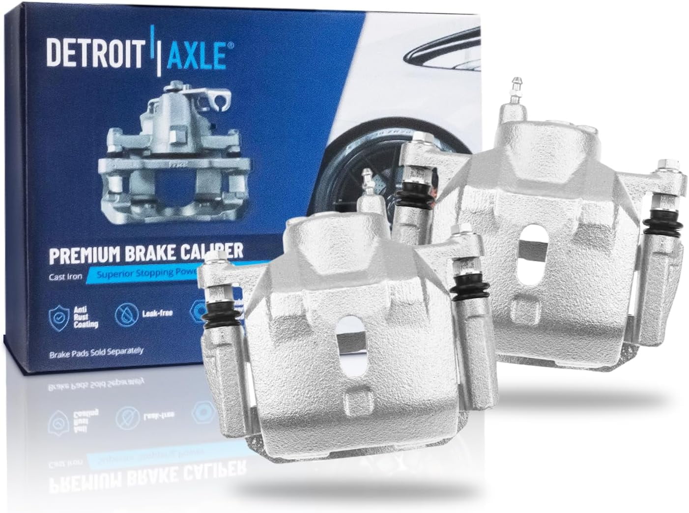 2-Piece Front Brake Calipers Set For Toyota Highlander 2001-2007 - With Brackets LH RH