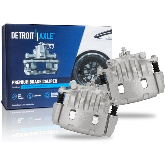 Detroit Axle - 2pc Front Brake Calipers for 2002-2016 Subaru Impreza, 2003-2004 Legacy, 2005-2006 Saab 9-2X, Brake Calipers with Brackets Replacement