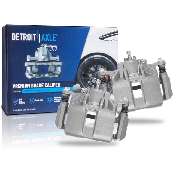 Detroit Axle - 2pc Front Brake Calipers for Acura 1999-2004 RL, Brake Calipers with Brackets 2000 2001 2002 2003 Replacement