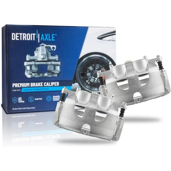 Detroit Axle - 2pc Front Brake Calipers for Ford 2012-2020 F-150, 2011-2013 2015-2017 Lobo, Disc Brake Calipers with Brackets 2016 Replacement