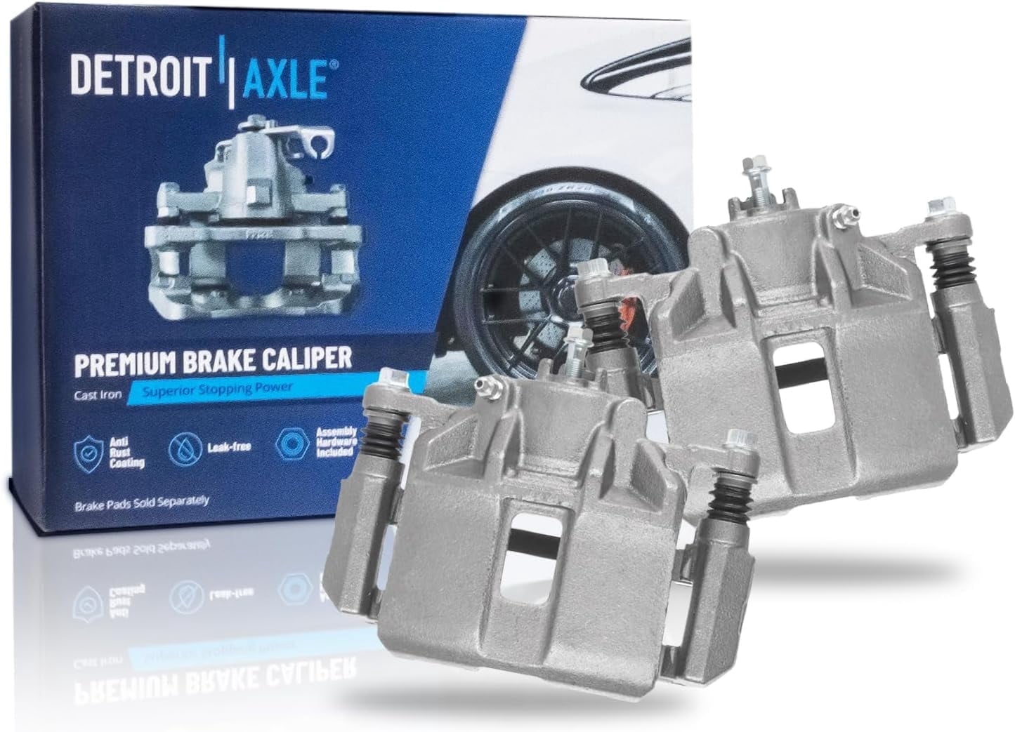 Detroit Axle - 2pc Front Brake Calipers for Honda Accord TL TSX CL, Brake Calipers with Brackets Replacement