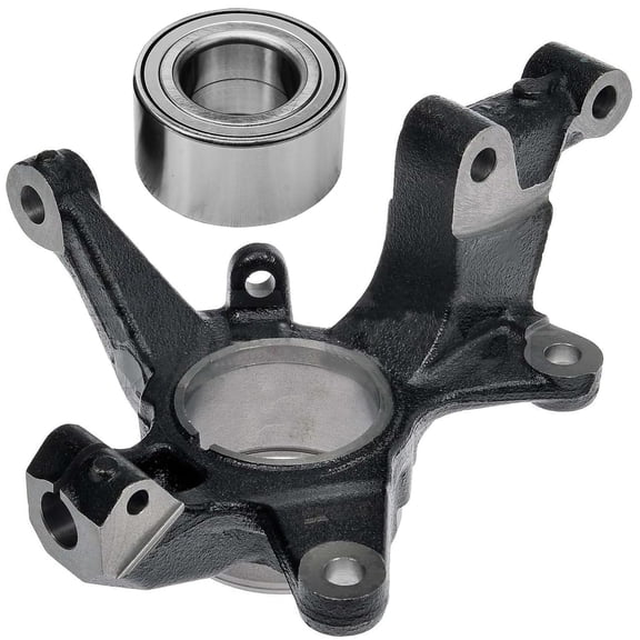Detroit Axle - 2pc Front Left Knuckle Kit for 2007-2012 Mazda CX-7 2007-2015 CX-9, 2008 2009 2010 2011 Driver Side Steering Knuckle Wheel Bearing Replacement