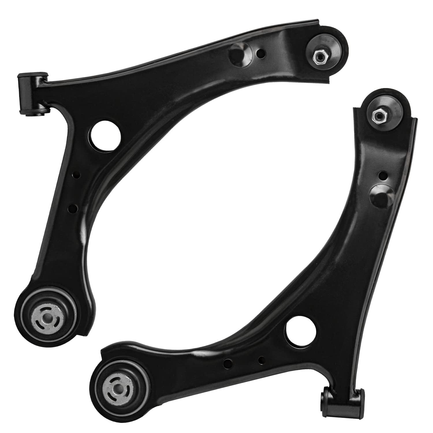 Detroit Axle - 2pc Front Lower Control Arms for Dodge Grand Caravan Chrysler Town & Country Ram C/V Volkswagen Routan, Lower Control Arms w/Ball Joints Assembly Replacement
