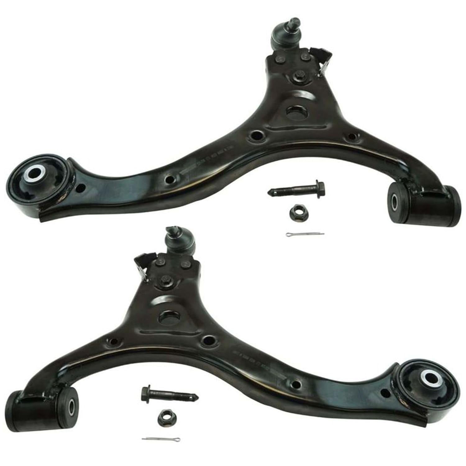 Detroit Axle - 2pc Front Lower Control Arms for Hyundai 2007-2010 Entourage, 2006-2014 Kia Sedona, Lower Control Arms with Ball Joints Replacement