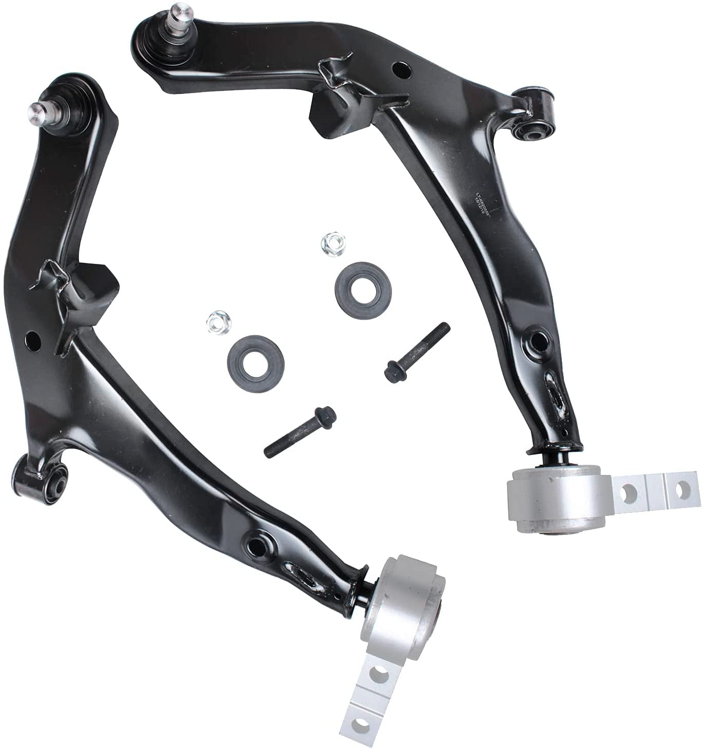 Detroit Axle - 2pc Front Lower Control Arms w/Ball Joints for Nissan Murano 2003 2004 2005 2006 2007, Lower Control Arms & Ball Joints Assembly Set Replacement