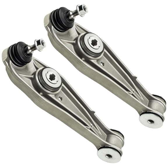 Detroit Axle - 2pc Front Lower Rearward Control Arms for Porsche 2005-2013 911, 2005-2012 Boxster Cayman Lower Rearward Control Arms Ball Joints Assembly Replacement