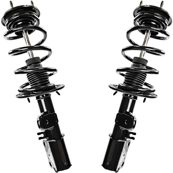 Detroit Axle - 2pc Front Struts for 2013-2019 Ford Flex Lincoln MKT, Struts with Coil Spring Assembly Replacement