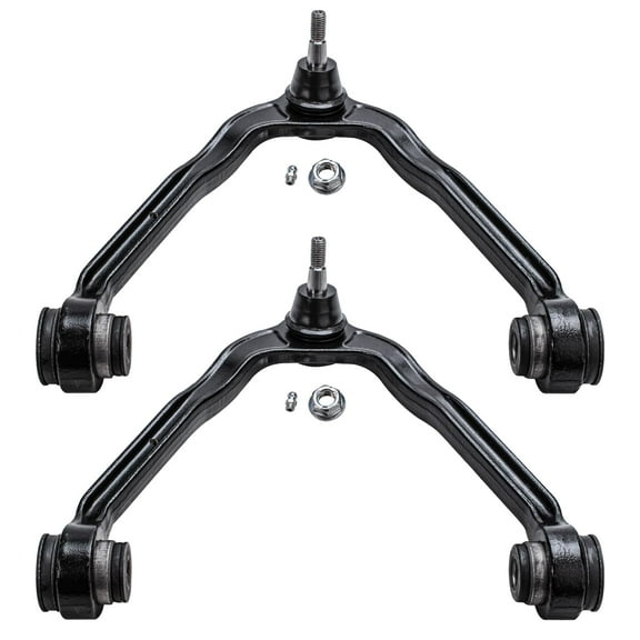 Detroit Axle - 2pc Front Upper Control Arms for Chevy Silverado GMC Sierra Yukon XL Avalanche Suburban Express Savana 1500 Tahoe Escalade ESV EXT Upper Control Arms w/Ball Joint Replacement