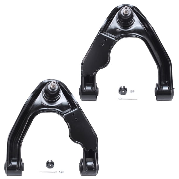 Detroit Axle - 2pc Front Upper Control Arms w/Ball Joints for 2000-2004 Nissan Xterra 1998-2004 Frontier, Upper Control Arms and Ball Joints Assembly Replacement