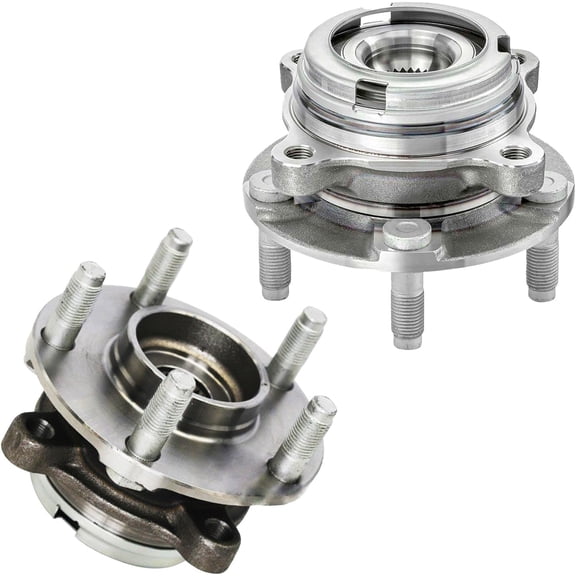Detroit Axle - 2pc Front Wheel Bearing Hubs for 2015-2021 Nissan GT-R Wheel Bearing and Hubs Assembly 2016 2017 2018 2019 2020 Replacement Pair Hubs