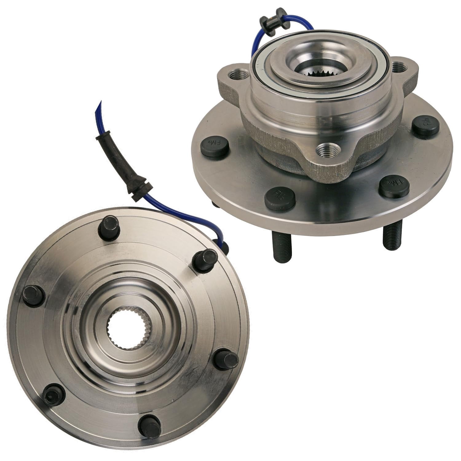 Detroit Axle - 2pc Front Wheel Bearing Hubs for 2017-2023 Nissan TITAN, Wheel Bearing Hubs Assembly 2018 2019 2020 2021 2022 Replacement